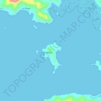 Bahia Honda topographic map, elevation, terrain