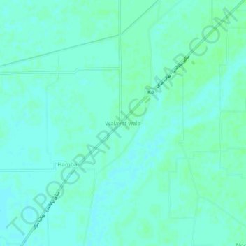 Walayat wala topographic map, elevation, terrain