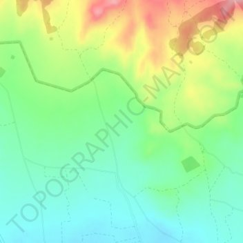 Angelet topographic map, elevation, terrain