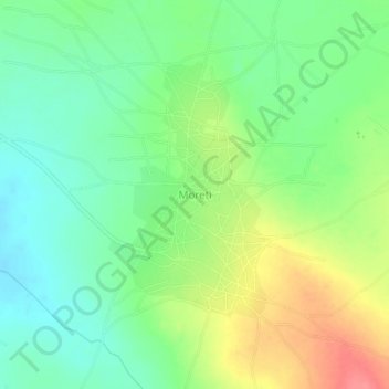 Moreti topographic map, elevation, terrain
