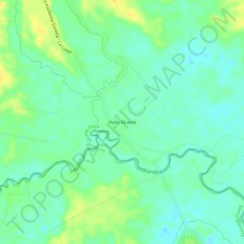 Hato Nuevo topographic map, elevation, terrain