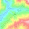Zall kalis topographic map, elevation, terrain