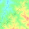 Jaipur topographic map, elevation, terrain