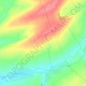 La Chatoire topographic map, elevation, terrain