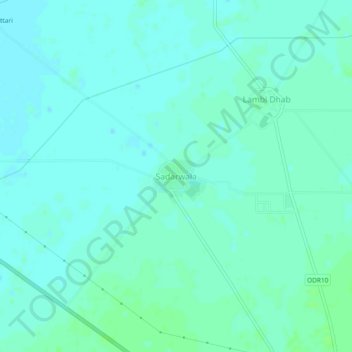 Sadarwala topographic map, elevation, terrain