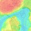 View on Dnipro Hydroelectric Power Plant topographic map, elevation, terrain