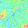 韶关市 topographic map, elevation, terrain