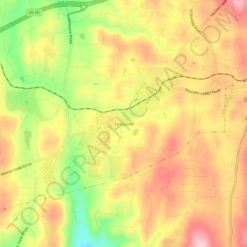 Kingsville topographic map, elevation, terrain