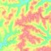 Gilmore topographic map, elevation, terrain