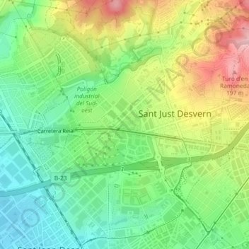 Walden 7 topographic map, elevation, terrain