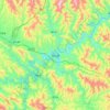 竹山县 topographic map, elevation, terrain