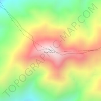 Buttu Kapusaang topographic map, elevation, terrain