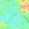 Pathanapuram topographic map, elevation, terrain