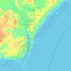 Masonboro Island topographic map, elevation, terrain