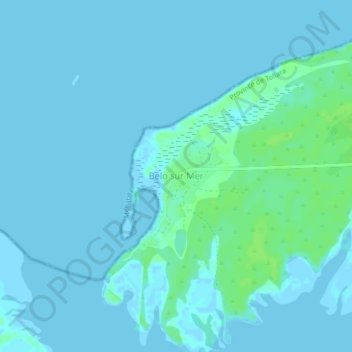 Belo sur Mer topographic map, elevation, terrain