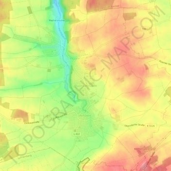 Fluorn-Winzeln topographic map, elevation, terrain