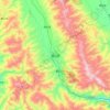 巍山县 topographic map, elevation, terrain