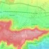 Courcelles topographic map, elevation, terrain