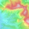 Les Meyries topographic map, elevation, terrain