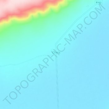 Chela topographic map, elevation, terrain