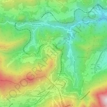 Semmering - Kurort topographic map, elevation, terrain