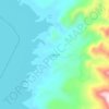 South Cove topographic map, elevation, terrain