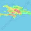 Barahona topographic map, elevation, terrain