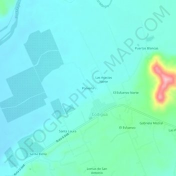 Porvenir topographic map, elevation, terrain