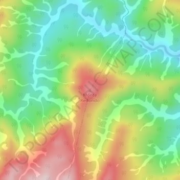 Monte Redondo topographic map, elevation, terrain