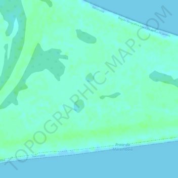Restinga da Marambaia topographic map, elevation, terrain