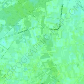 Wolfersveen topographic map, elevation, terrain