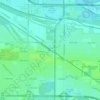 Osborn topographic map, elevation, terrain