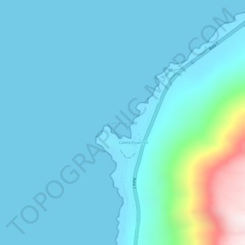 Caleta Lautaro topographic map, elevation, terrain