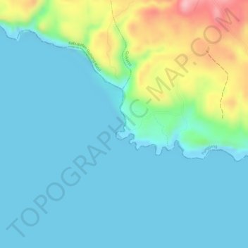 Laut Bekah topographic map, elevation, terrain