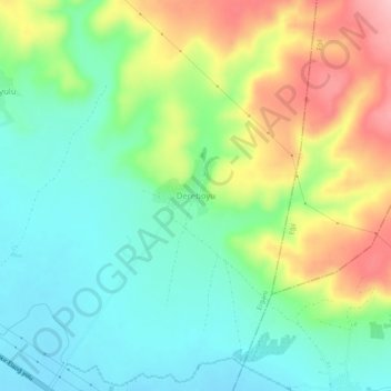 Dereboyu topographic map, elevation, terrain