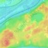 Bull Frog Lake Dam topographic map, elevation, terrain