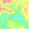 Oallen Ford topographic map, elevation, terrain
