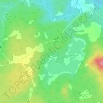 Musquash topographic map, elevation, terrain