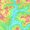 Maglaj topographic map, elevation, terrain