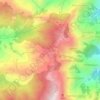 Nagarkot topographic map, elevation, terrain