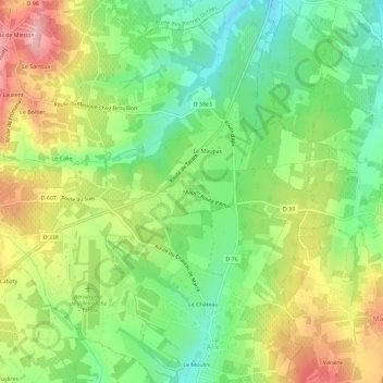 Mapas topographic map, elevation, terrain