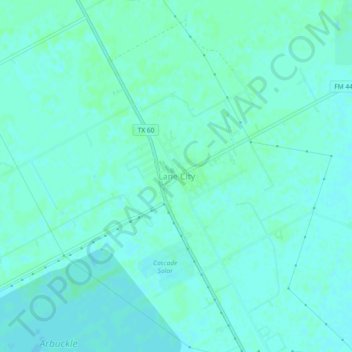 Lane City topographic map, elevation, terrain