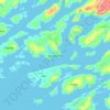 Qaqortoq topographic map, elevation, terrain