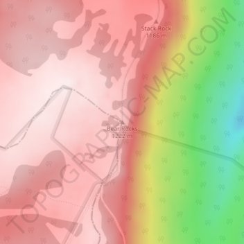 Grant County topographic map, elevation, terrain
