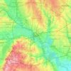 Dallas topographic map, elevation, terrain