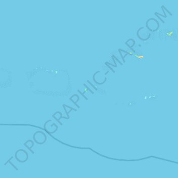 Jomard Islands topographic map, elevation, terrain