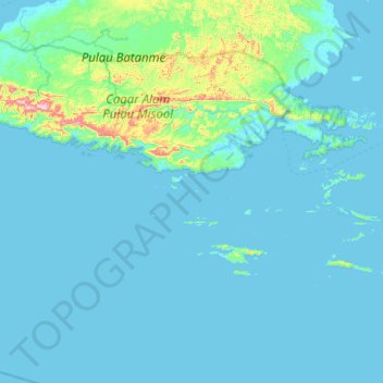 Topa topographic map, elevation, terrain