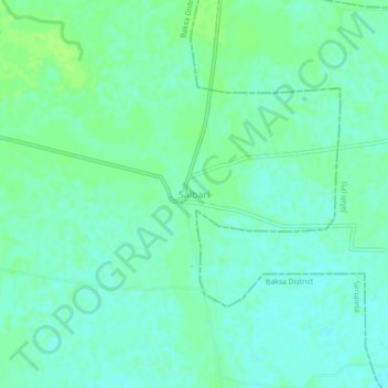Salbari topographic map, elevation, terrain