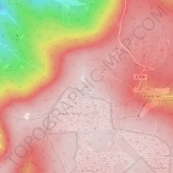 Hohloh topographic map, elevation, terrain