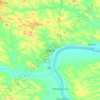 Siguiri topographic map, elevation, terrain